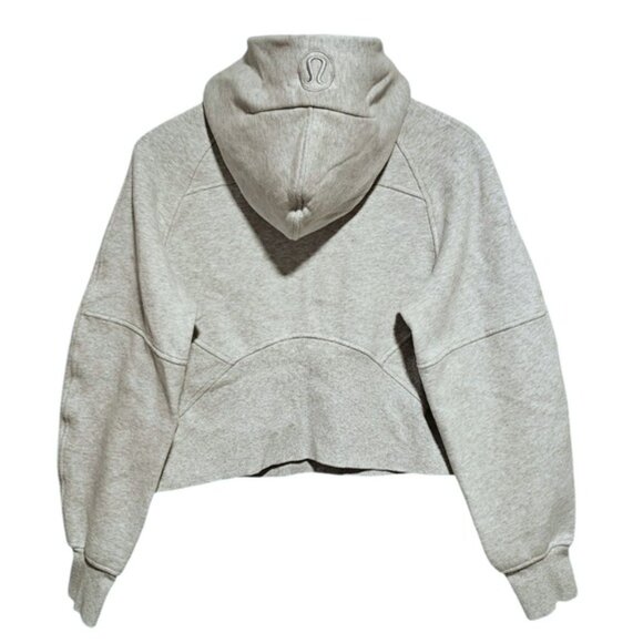 lululemon Scuba Oversized 1/2 Zip Hoodie Ultra Light Grey Size XS/S - Picture 2 of 5